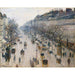Maalauksen jäljennös Le boulevard Montmartre un matin d'hiver - Camille Pissarro