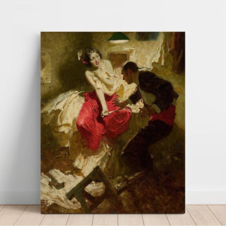 Le châle rouge - Dean Cornwell | Reproduction Tableau Décoration murale affiche copie