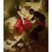 Maalauksen jäljennös Le châle rouge - Dean Cornwell