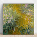 Maalauksen jäljennös "Le chemin à travers les Iris" - Claude Monet