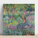 Maalauksen jäljennös Taiteilijan puutarha Givernyssä - Claude Monet