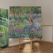 Maalauksen jäljennös Taiteilijan puutarha Givernyssä - Claude Monet