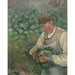 Maalauksen jäljennös Le jardinier - Vieux paysan au chou - Camille Pissarro