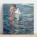 Maalauksen jäljennös Le petit voilier - Joaquín Sorolla