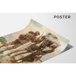 Le pont - Dean Cornwell | Reproduction Tableau Décoration murale affiche copie