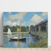 Maalauksen jäljennös Le pont à Argenteuil - Claude Monet