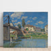 Maalauksen jäljennös Le pont à Villeneuve-la-Garenne - Alfred Sisley