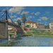Maalauksen jäljennös Le pont à Villeneuve-la-Garenne - Alfred Sisley