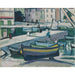 Maalauksen jäljennös Le port, Cassis - Samuel John Peploe