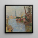 Le port de Hambourg - Carl Moll — kehystetty taideteos seinällä