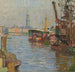 Le port de Hambourg - Carl Moll — näkymä teoksesta