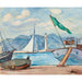 Maalauksen jäljennös Le port de Saint-Tropez - Henri Lebasque
