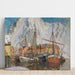 Maalauksen jäljennös Le port de Svolvær, Lofoten - Anna Boberg