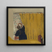Le rideau jaune - Édouard Vuillard — kehystetty taideteos seinällä