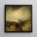 "Le soir du déluge" - Joseph Mallord William Turner — kehystetty taideteos seinällä