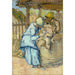 Maalauksen jäljennös Le tondeur de moutons (d'après Millet) - Vincent van Gogh