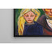 Maalauksen jäljennös Vanha kalastaja ja hänen tyttärensä - Edvard Munch