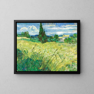 Reproduction tableau | Le Champ de blé vert avec cyprès - Vincent Van Gogh | Poster - Toile - Aluminium