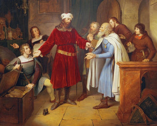 Leander Russ - Leopold von Babenberg hands over his treasures to the citizens of Vienna.webp