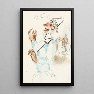 Leo Gestel - Clown en ruiter te paard.webp