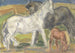Kolme hevosta maisemassa - Leo Gestel — näkymä teoksesta