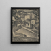 Maisons d'un village italien - Leo Gestel — kehystetty taideteos seinällä