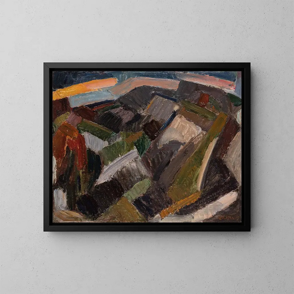 maisema - Leo Gestel — kehystetty taideteos seinällä