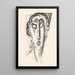 Portrait d'une femme inconnue - Leo Gestel — kehystetty taideteos seinällä