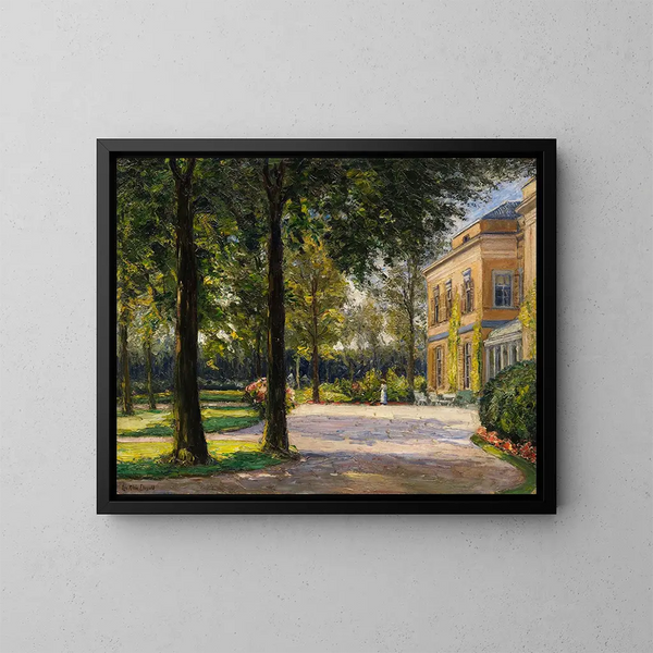 Jardin à Noordwijk, Maison Offem - Leo Klein von Diepold — kehystetty taideteos seinällä
