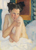 Herääminen puolialasti istuva - Leo Putz — näkymä teoksesta