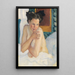 Herääminen puolialasti istuva - Leo Putz — kehystetty taideteos seinällä