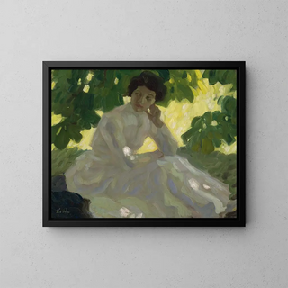 Kesäpäivä - Leo Putz — kehystetty taideteos seinällä
