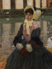 Portrait de Veronika Kirmaier dans le jardin de Schleissheim - Leo Putz — näkymä teoksesta