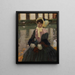 Portrait de Veronika Kirmaier dans le jardin de Schleissheim - Leo Putz — kehystetty taideteos seinällä