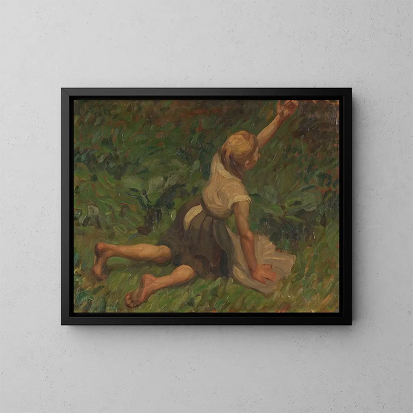 Étude sur Cendrillon - Leo Putz — kehystetty taideteos seinällä