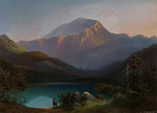Leon Dembowski - Mount Pyszna with the Smreczyny Lake in the Kocieliska Valley in the Tatra Mountains.webp