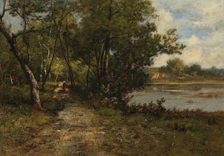 Leon Richet - Promenade on the Riverbank.webp