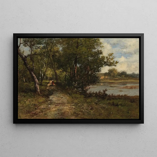 Leon Richet - Promenade on the Riverbank.webp
