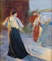 Une partie de croquet - Leon Wyczółkowski — näkymä teoksesta