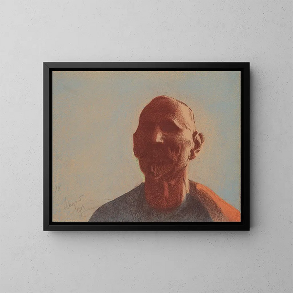 Autoportrait - Leon Wyczółkowski — kehystetty taideteos seinällä