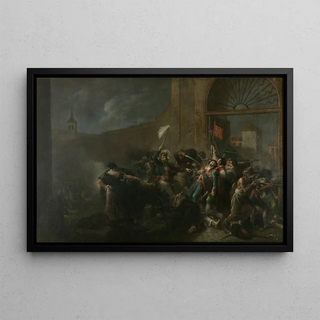 Leonardo Alenza y Nieto - The death of Daoz in Montelen Artillery Ground.webp