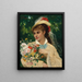 La fille aux fleurs - Leonardo Gasser — kehystetty taideteos seinällä