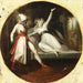 Léonore löytää Alonzon tikarin - Henry Fuseli — esillä sisätilassa