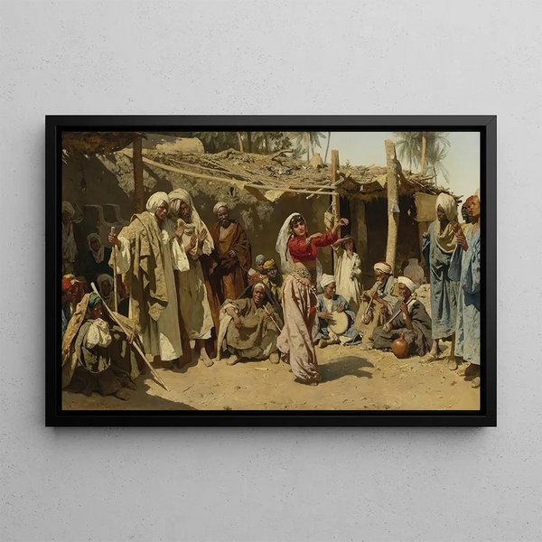 Leopold Carl Mller - An almes admirers Egyptische tnzerin.webp