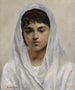 Fille en blanc - Leopold Carl Müller — näkymä teoksesta