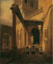 Vue d'un couloir à colonnes dans le temple de Diane à Spalato - Leopold Ernst — näkymä teoksesta