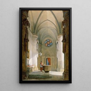 Leopold Ernst - Das Innere einer Taufkapelle.webp