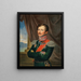 Muotokuva koko kuvasta Venäjän keisarillisen armeijan divisioonan kenraali Pavel Yakovlevitch Paul Andreas von Rennenkampff Casque Livonie 1790-1857 Pietari - Leopold Fertbauer — kehystetty taideteos seinällä