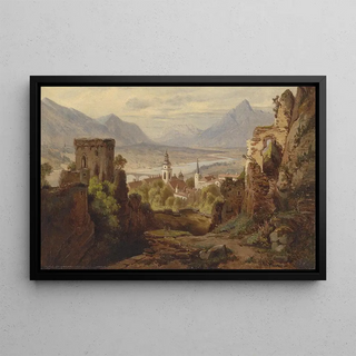Leopold Munsch - Blick auf Rattenberg am Inn.webp