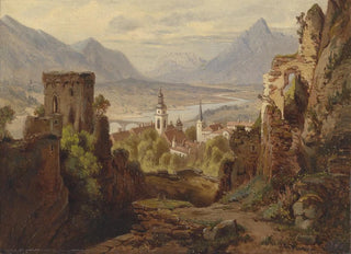 Leopold Munsch - Blick auf Rattenberg am Inn.webp